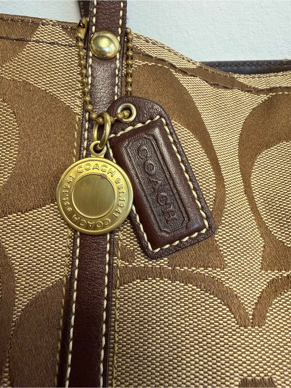 Coach Legacy Stripe Tote 11099 - Picture 12 of 15